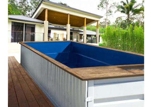 Topshaw Low Cost Prefabricated Container Pool Outdoor 20ft Prefab Swimming Pool Container