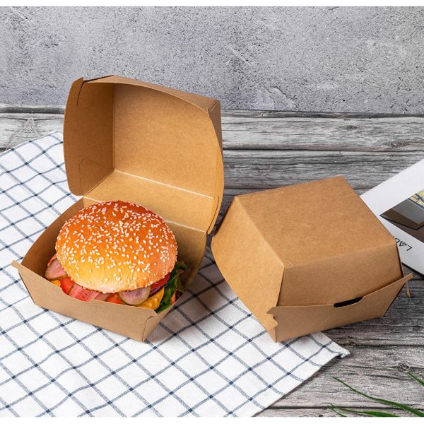 Custom Food Container Chip French Fries Hot Dog Fried Chicken Hamburger Packaging Burger Box