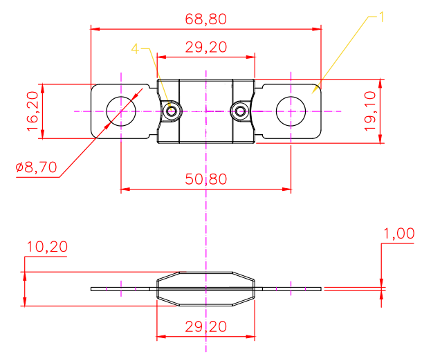 ANM Mega Automotriz Cerámica Fusiles automáticos de 80V DC Tipo de mando hacia abajo