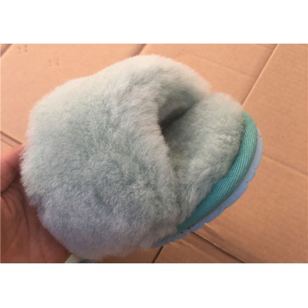 Раскройте тапочки прочных женщин пальца ноги мягкие расплывчатые Бреатабле с овчиной Австралии