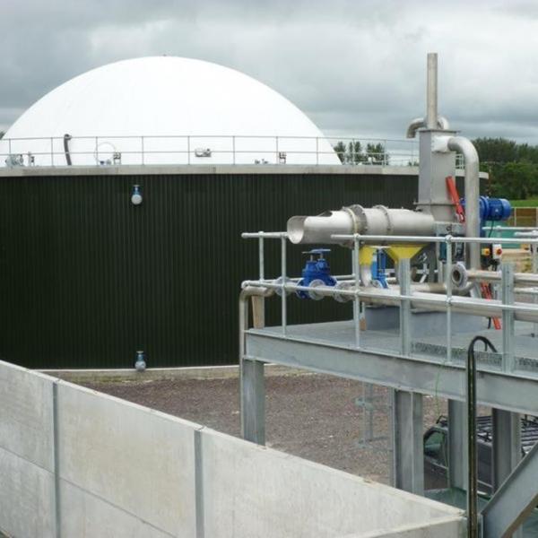 Rim Mounted Double Membrane Biogas Holder Tank UV Stable CE Certified