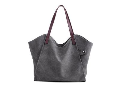 Lightweight Canvas Tote With Leather Handles 8A Canvas Tote Bags For Women