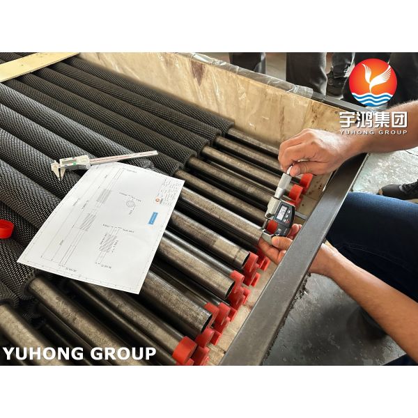 ASTM A213 T91 HFW Serrated Finned Tubes For Heat Recovery Steam Generator HRSG