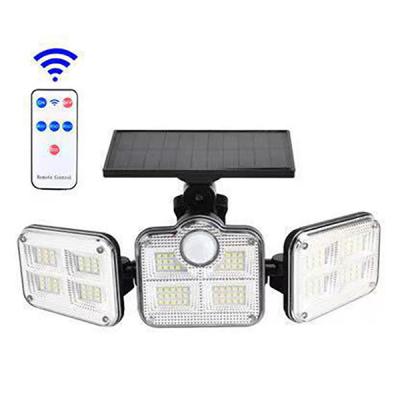 120 Smd conduziram solar fixado na parede exterior conduzido iluminam uma irradiação larga brilhante de três engrenagens