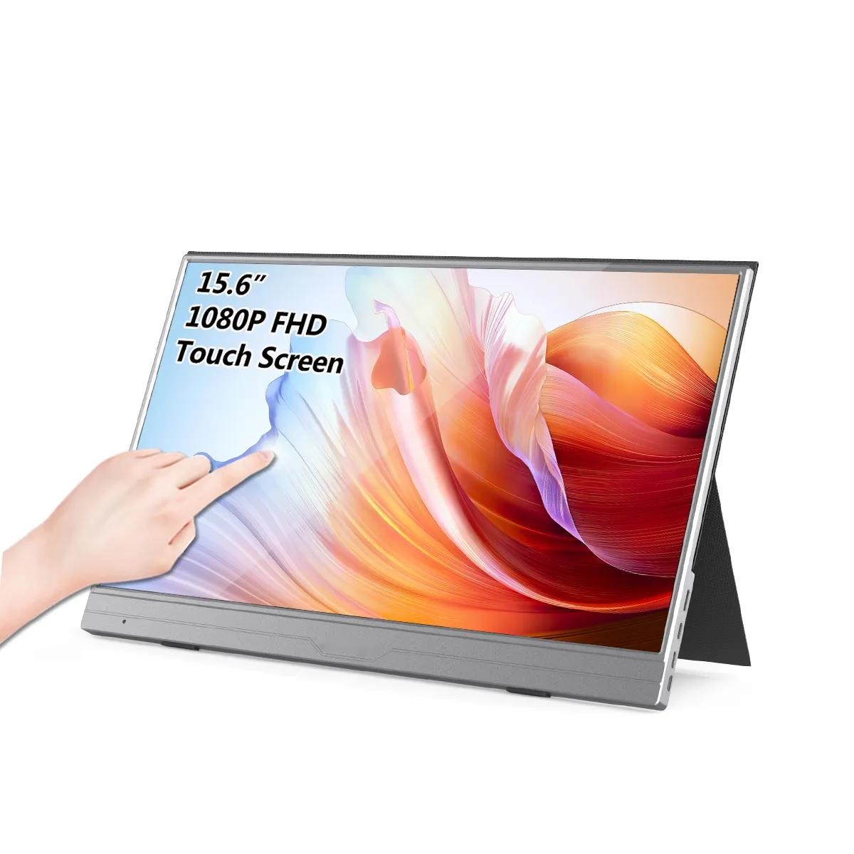15.6 дюймовый 250-нитный FHD LCD сенсорный дисплей типа C портативный сенсорный экран для ноутбука