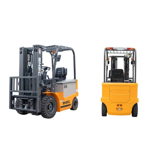 2.5 Ton Electric Forklift Lift Height 3000-5000mm LED Lights for Material Transport