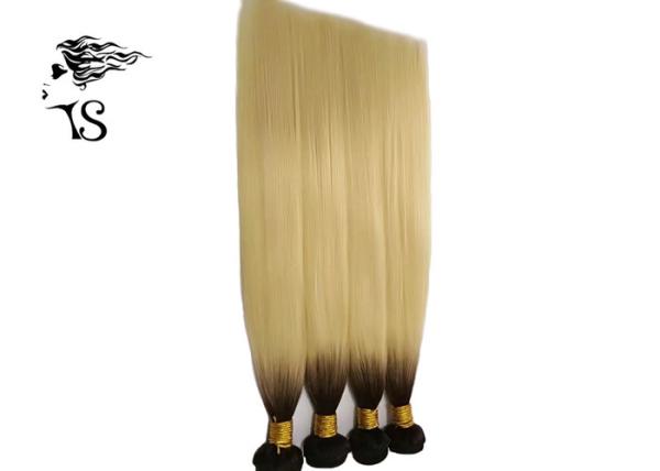 Black Blonde 613 Ombre Human Hair Extensions with Mink 100% Ukraine Virgin Hair