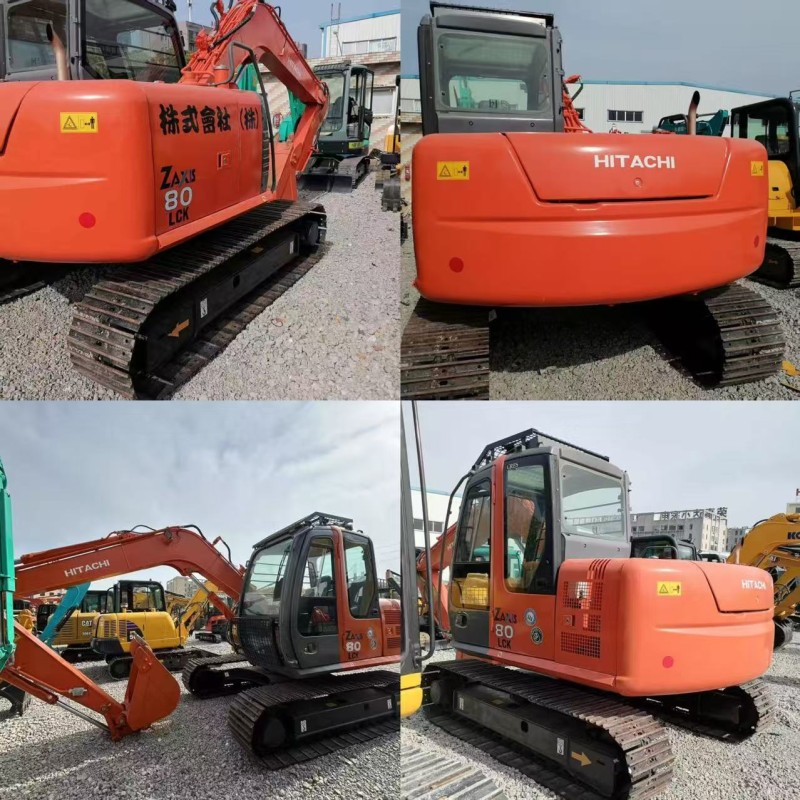 Heavy Construction Hitachi ZX80LCK 8 Ton Crawler Digger Tough Structure Long Service Life