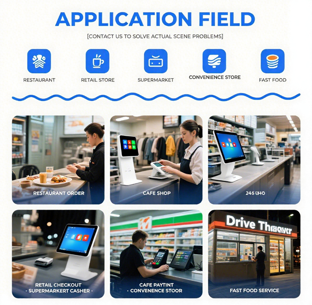 15.6 Inch RK3568 POS System with 4GB RAM 32GB Storage