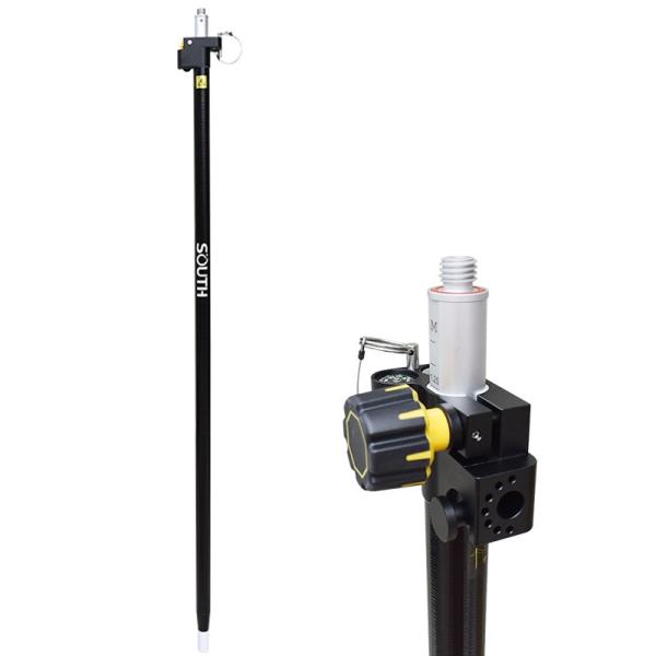 GPS RTK GNSS Telescopic Rover Pole Carbon Fiber Extendable Pole for SOUTH GPS Surveying