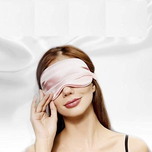 CE MSDS Sleeping Time Eye Cover , Mulberry Silk Eyeshades For Sleeping