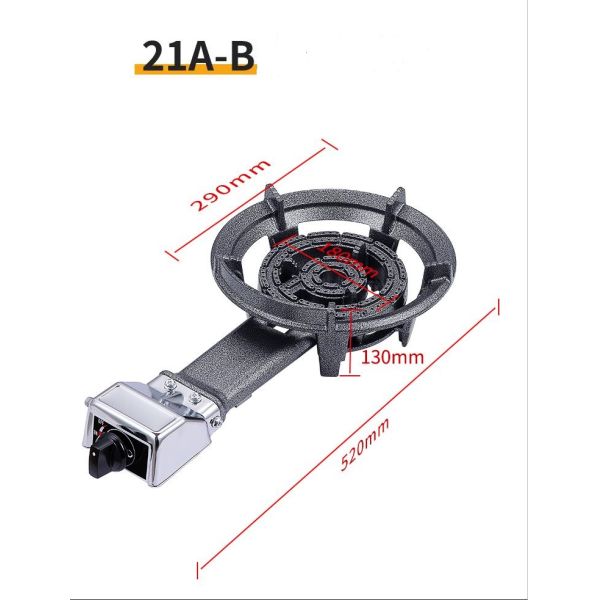 Плита литого железа горелки высокого давления одиночная для коммерчески выходов еды