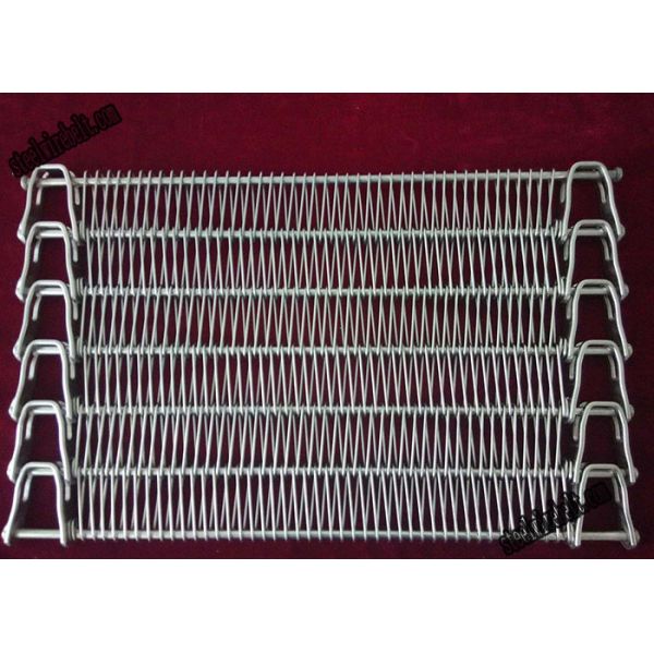 Ясно сплетите конвейерную ленту металла провода 0.15m/min 1.5mm