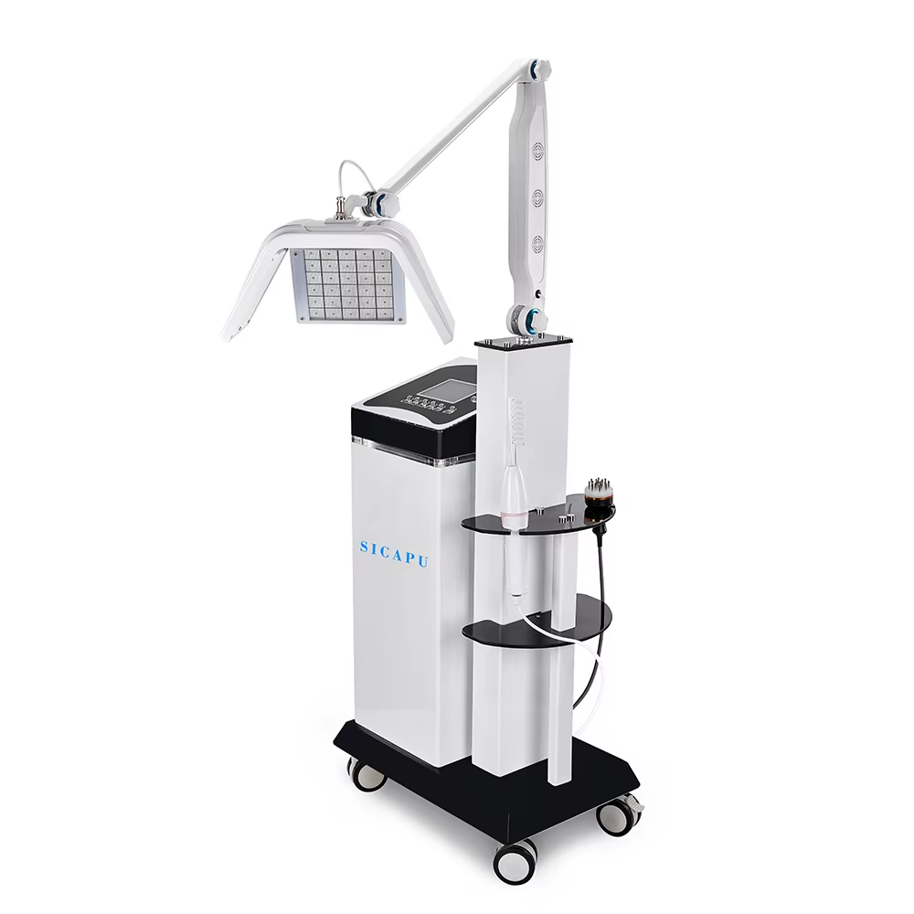 Máquina de crecimiento capilar LLLT de estimulación del folículo piloso no invasiva con peine de alta frecuencia