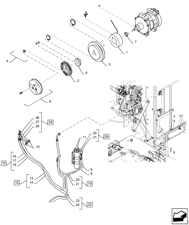 LQ54S00005P1 Receiver Dryer KOBELCO Excavator Spare Parts For SK170-9 SK210-9