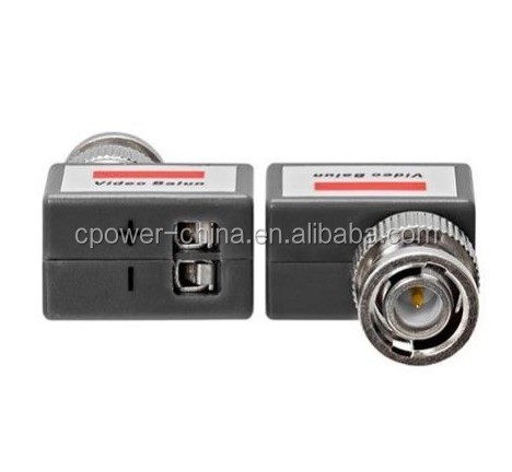 Easy Installation CCTV Coaxial BNC Video and Power Balun Transceiver to CAT5 RIGHT ANGLE