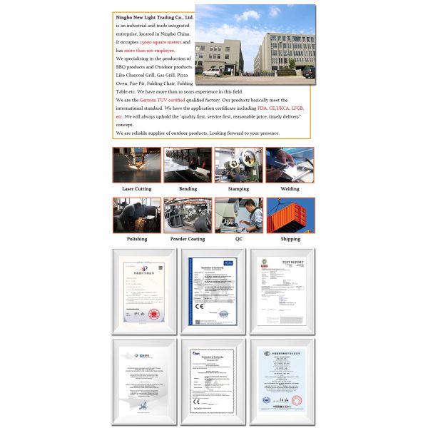 Grill de barbacoa de carbón plegable pequeño y portátil con dispositivo de seguridad de agotamiento de oxígeno