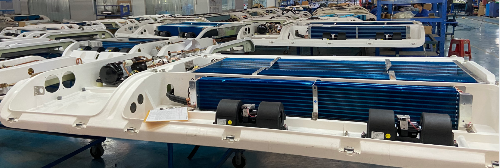 R134a Fibre Glass 144K BTU Bus Roof Air Conditioner