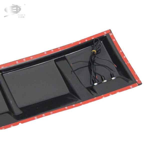Corrosion Resistance Exterior Body Kits 2cm Car Roof Spoiler With LED Light