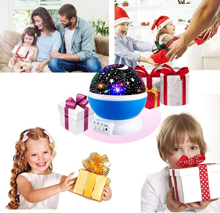 Свет ночи репроектора СИД DC 12V, утверждение CE лампы ночи проекции батареи 4 AAA