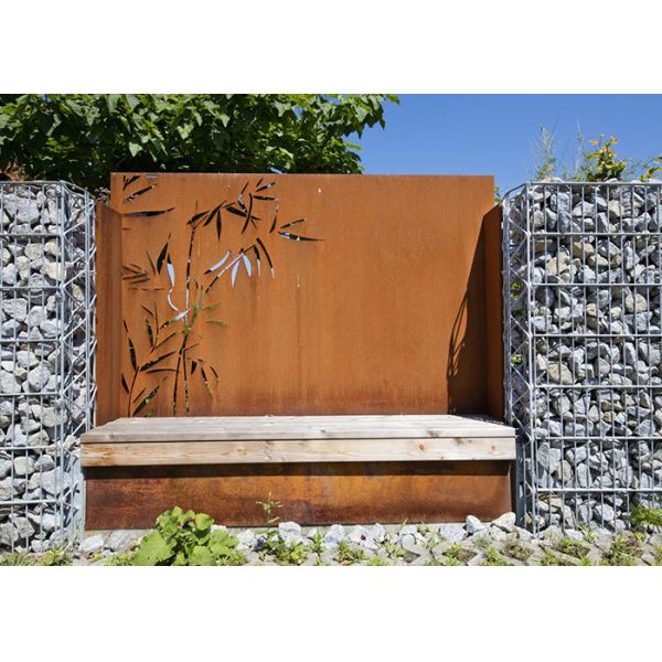 Decorative Stainless Steel Garden Ornaments With Bamboo Patterns