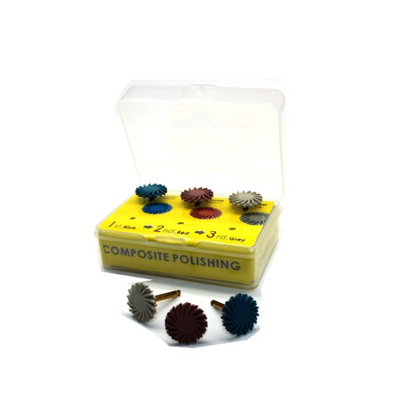 Coarse Rubber Silicone Polishers CP6001 Polishing Kit For Composite