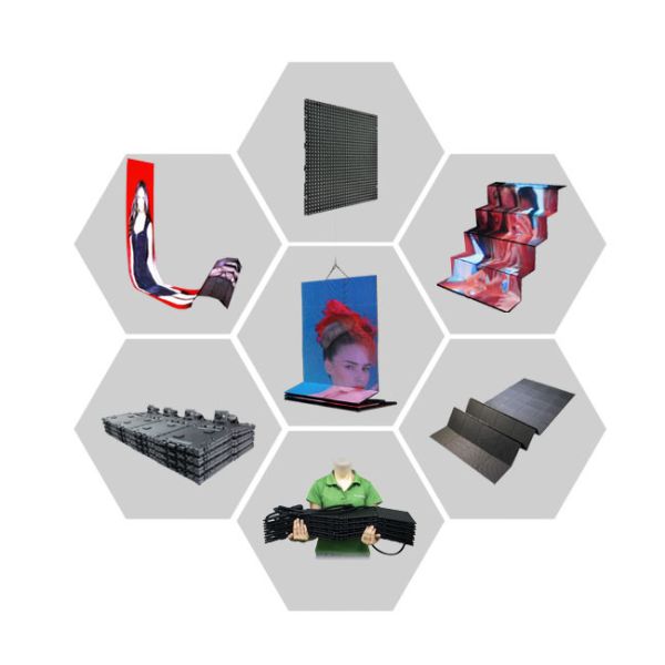 Indoor Ultra Lightweight Flexible LED curtain Display  P12mm For Concert