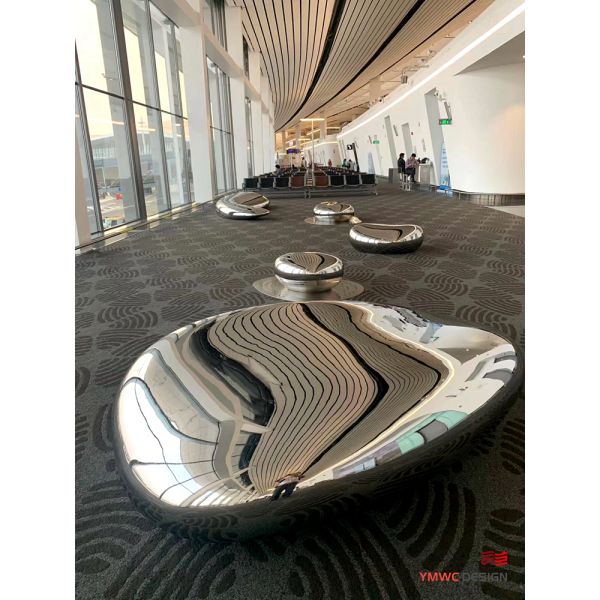 304 Stainless Steel Modern Art Furniture for Rest and Decoration Food Grade Material