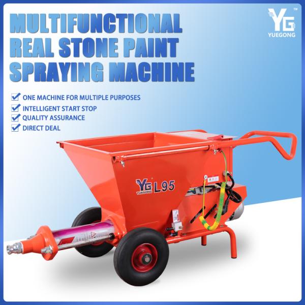 Natural Stone Electric Paint Spraying Machine Household Mortar Spray Machine 10L/Min