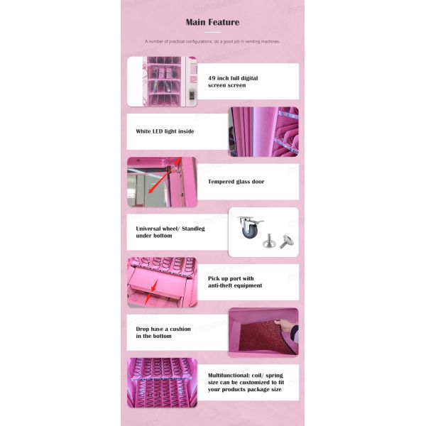 Zhongda New Model Tabletop Mini Lashes Vending Machine Beauty With Coin