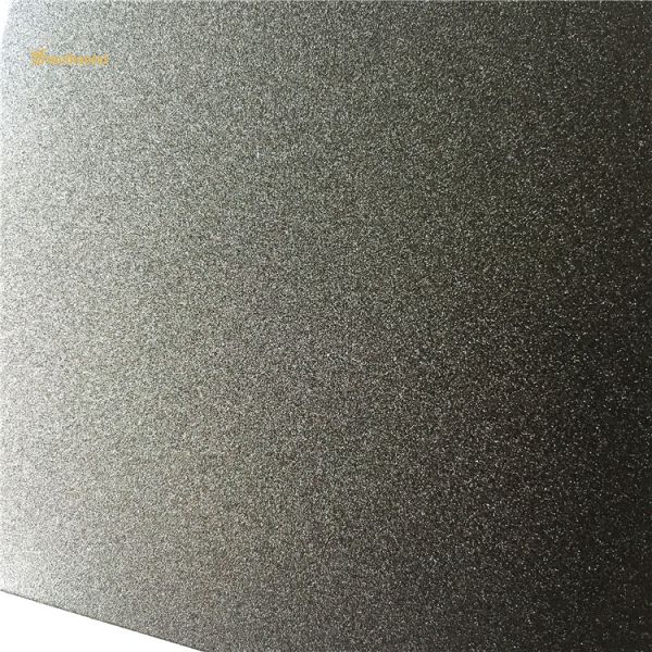 Sandblasted отпечаток пальцев листа нержавеющей стали серого цвета декоративный анти-