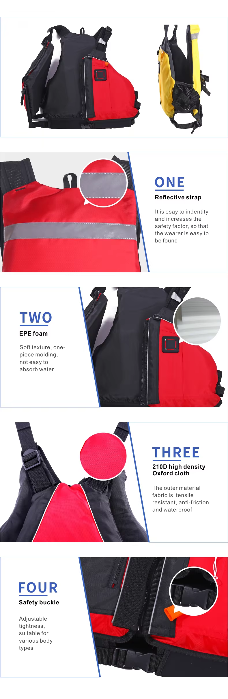 AG18012 Polyester oxford Leisure Life Jacket