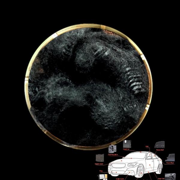 Soft Low Melt Polyester Staple Fiber Psf Black