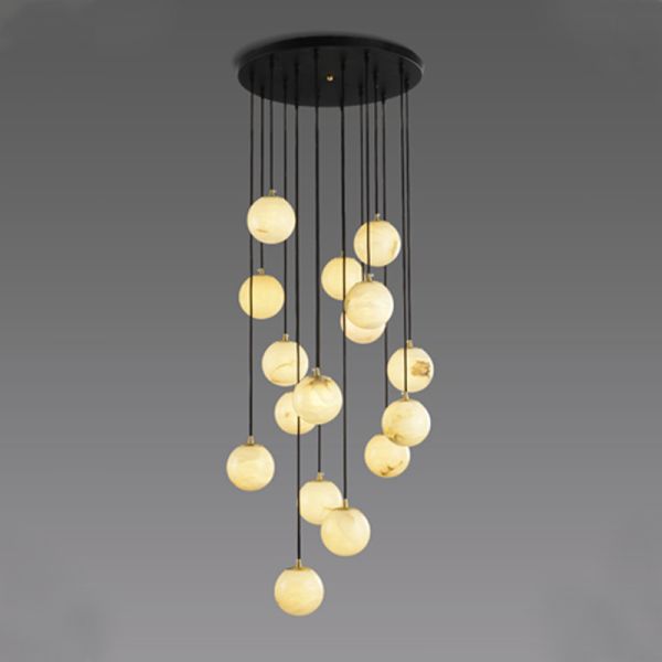 ODM светов E27 современных люстр группы стеклянного шарика Ordic привесной