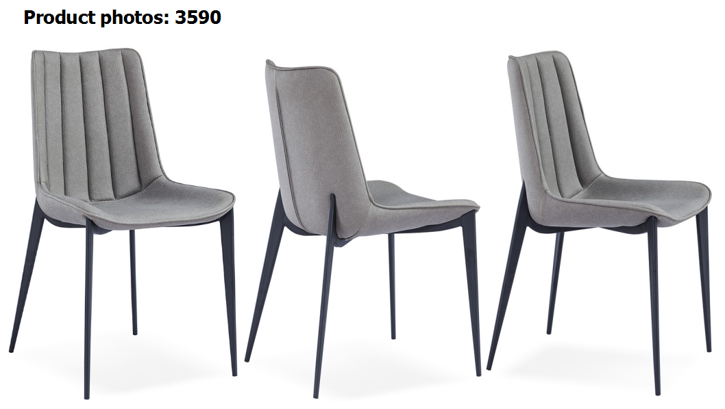 46cm Black Painted Dining Chairs