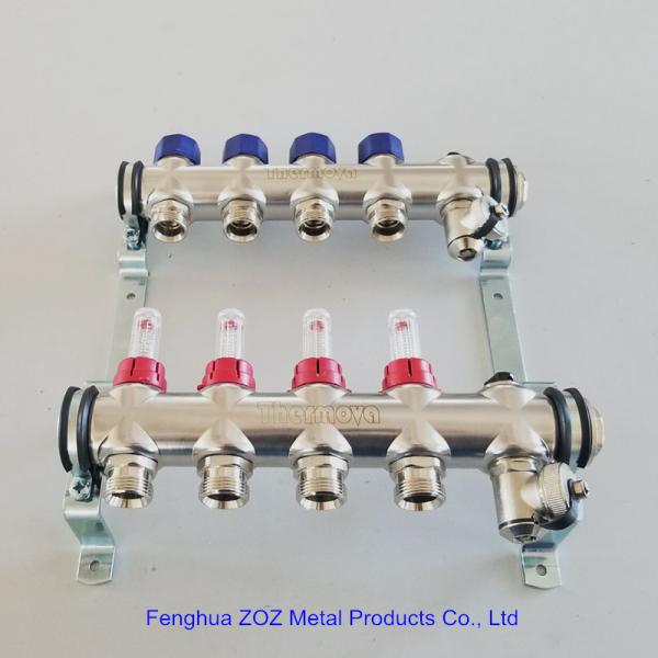 Radiant Floor Heating Stainless Steel Manifolds Systems , Stainless Steel UFH Manifold