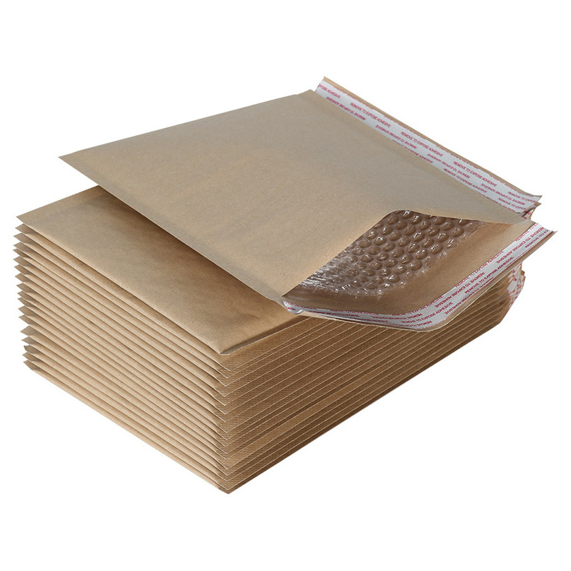 Brown Kraft Honeycomb Paper Mailer with Impact Absorption Layer for Safe Parcel Delivery