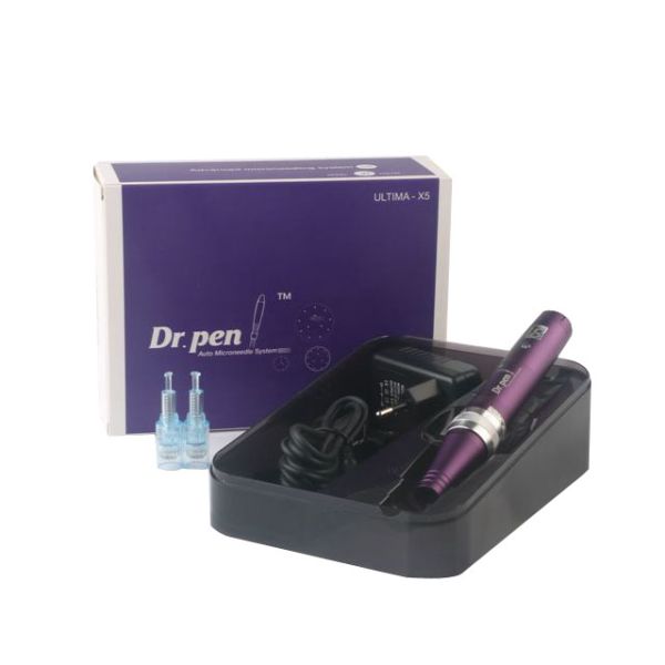 X5 Electric Derma Pen Stamp 9/12/36/42/Nano Needle Cartridges for Neck/Throat Target Area