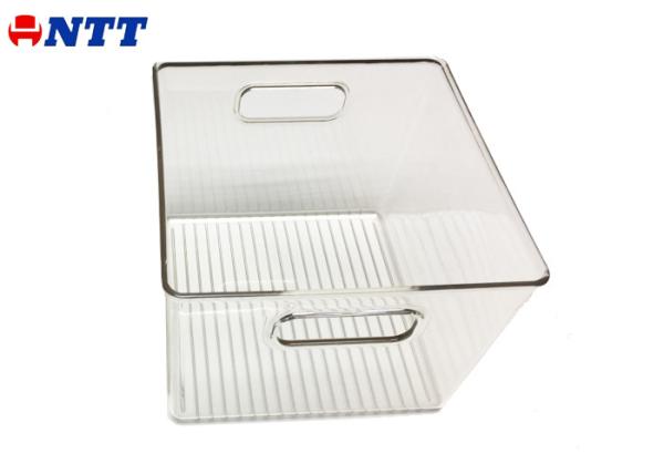 Single Cavity Steel Precision Injection Molding PET Clear Material for Fridge Bin