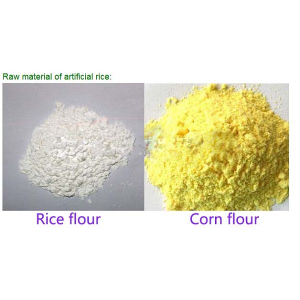 Nutritional Artificial Rice Making Machine Stainless Steel Twin Screw Extruder 150Kg / H Capacity