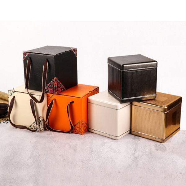 Коробка олова подарка Eco дружелюбная квадратная упаковывая для торта