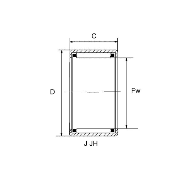 J 65 Drawn Cup Caged Needle Bearing Open End Precision Needle Bearings