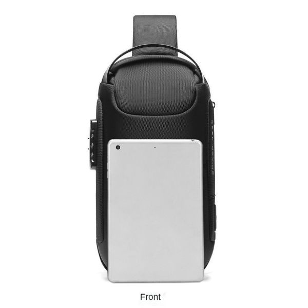 Anti Theft Crossbody Sling Bag Cross Shoulder Sling Bag USB Men Chest Bag