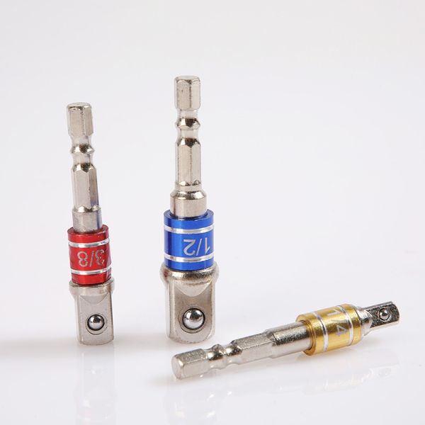 CRV 3/8'' Impact Grade Socket Adapter with Aluminum Sleeve and 65MM 2.5 Inch