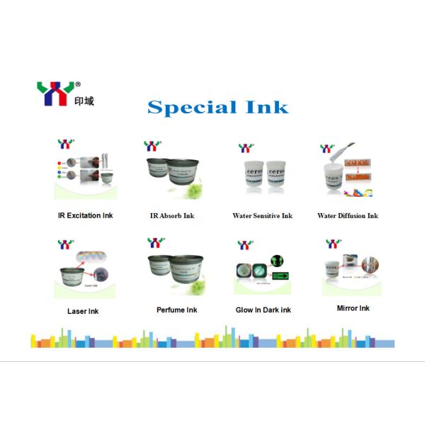 Uv Invisible Offset Printing Ink 1kg Can MSDS Security Paper Green Red