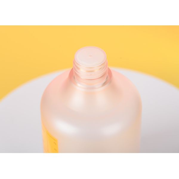 Pink Cap 180ml 350ml Round Plastic Toner Bottle For Water