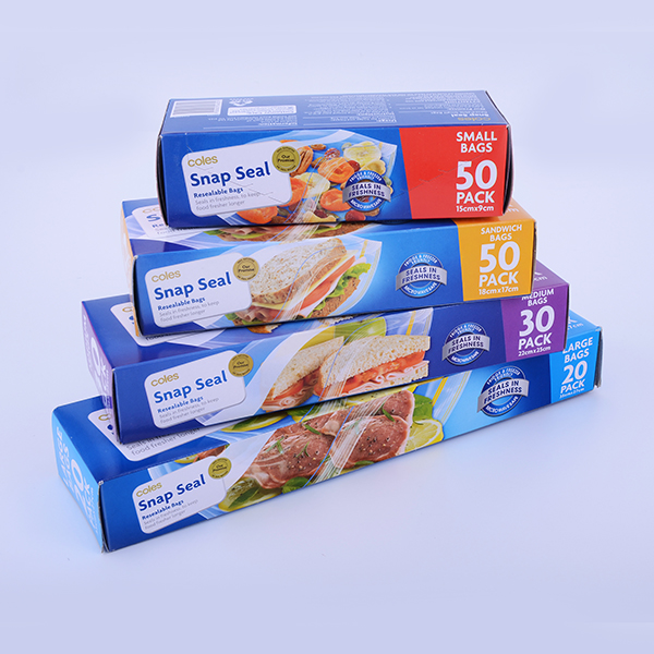 Airtight Transparent Ziplock Snack Bags For Food Packing Customized Size
