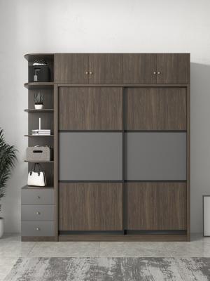Patten Chipboard Plywood Modern Bedroom Wardrobe 2 Door Sliding Wardrobe