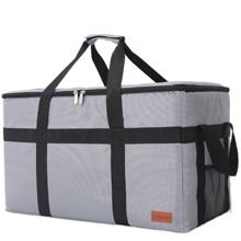 XL Insulated Food & Grocery Delivery Bag - For Catering, Restaurants, Delivery Drivers, Zipper and Handles,