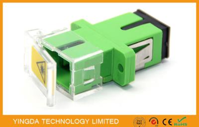 Adaptador do obturador da fibra óptica do SC com plástico transparente, conjunto de Pathcord